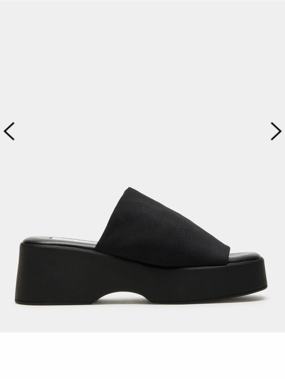 Steve Madden Slinky 30 Black Platform Slide Sandal 👡 BRAND NEW